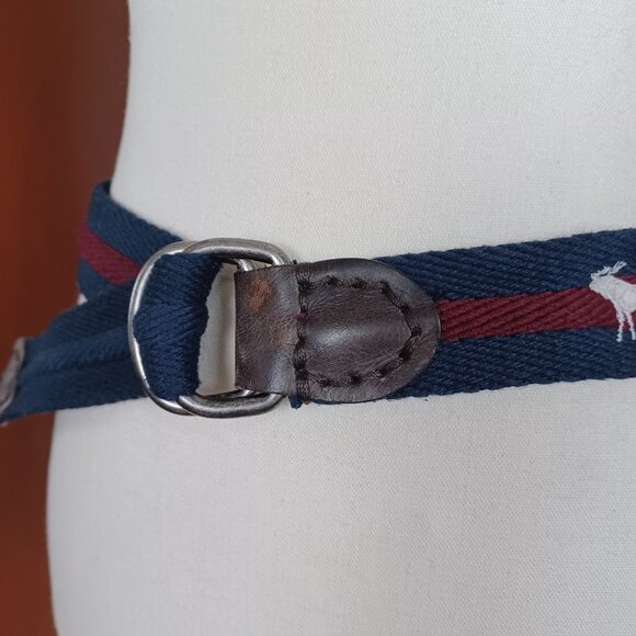 Vintage Abercrombie Kids Reversible D-Ring Belt, Up to 32" - Picture 2 of 9